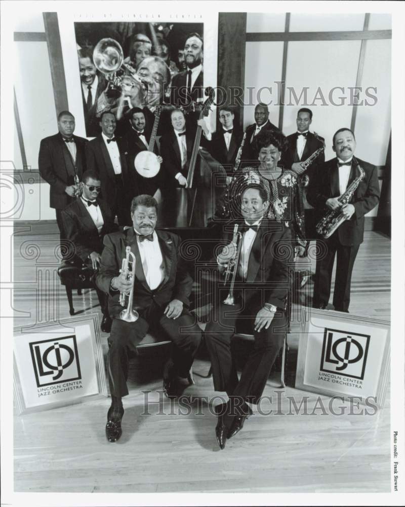 Press Photo Members of the Lincoln Center Jazz Orchestra - lrb10149- Historic Images