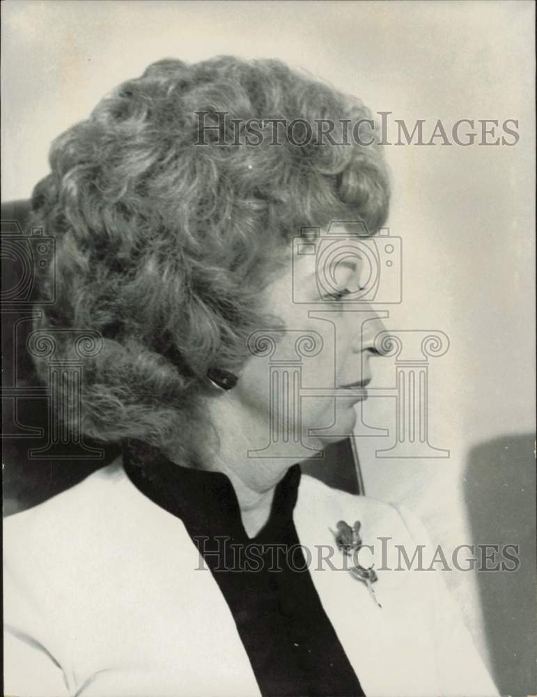 1972 Press Photo Miami Commissioner Rose Gordon in pensive mood - lrb10641- Historic Images