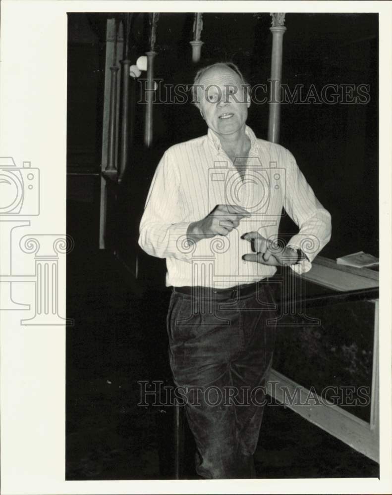 1985 Press Photo Charles Jeffers, Hickory Community Theatre Director - lrb10739- Historic Images