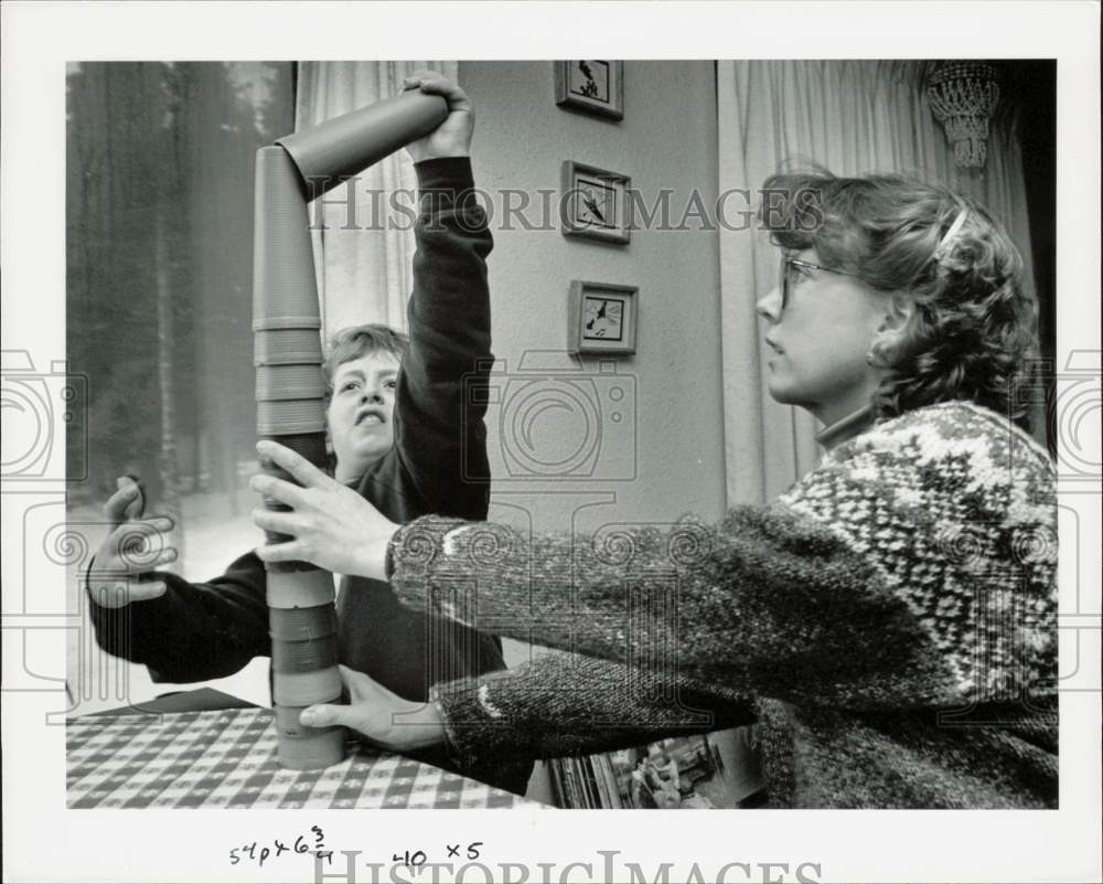 1989 Press Photo Kevin Taylor During Occupational Therapy at Home, Kenai- Historic Images