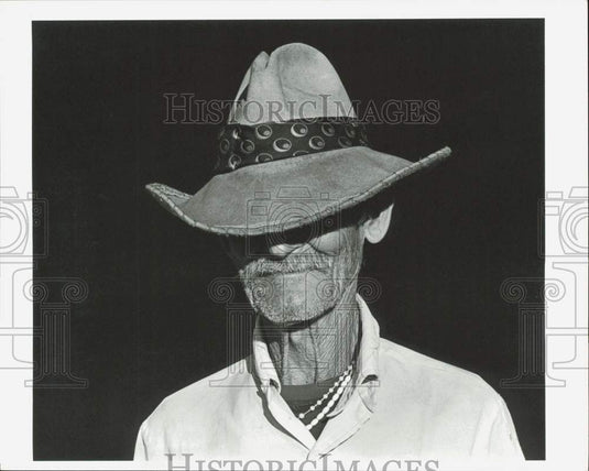1986 Press Photo An elderly Nicaraguan refugee in Jacaleapa, Honduras- Historic Images