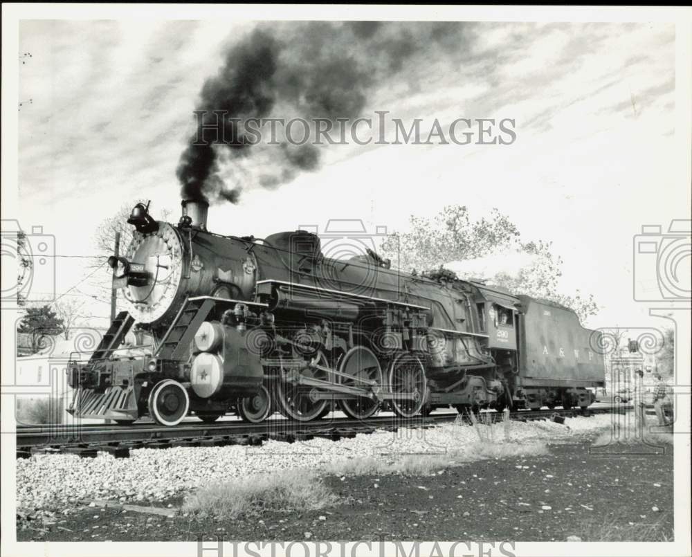 1992 Press Photo Atlantic and West Point Pacific-type steam locomotive- Historic Images