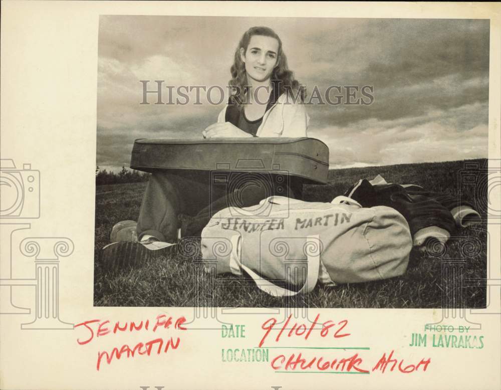 1982 Press Photo Jennifer Martin of Chugiak High School - lrb20303- Historic Images