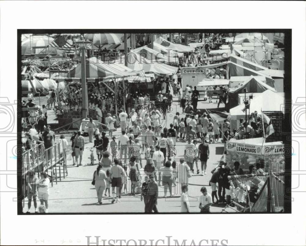 1991 Press Photo Crowds at the Missouri State Fair in Sedalia - lrb21746- Historic Images