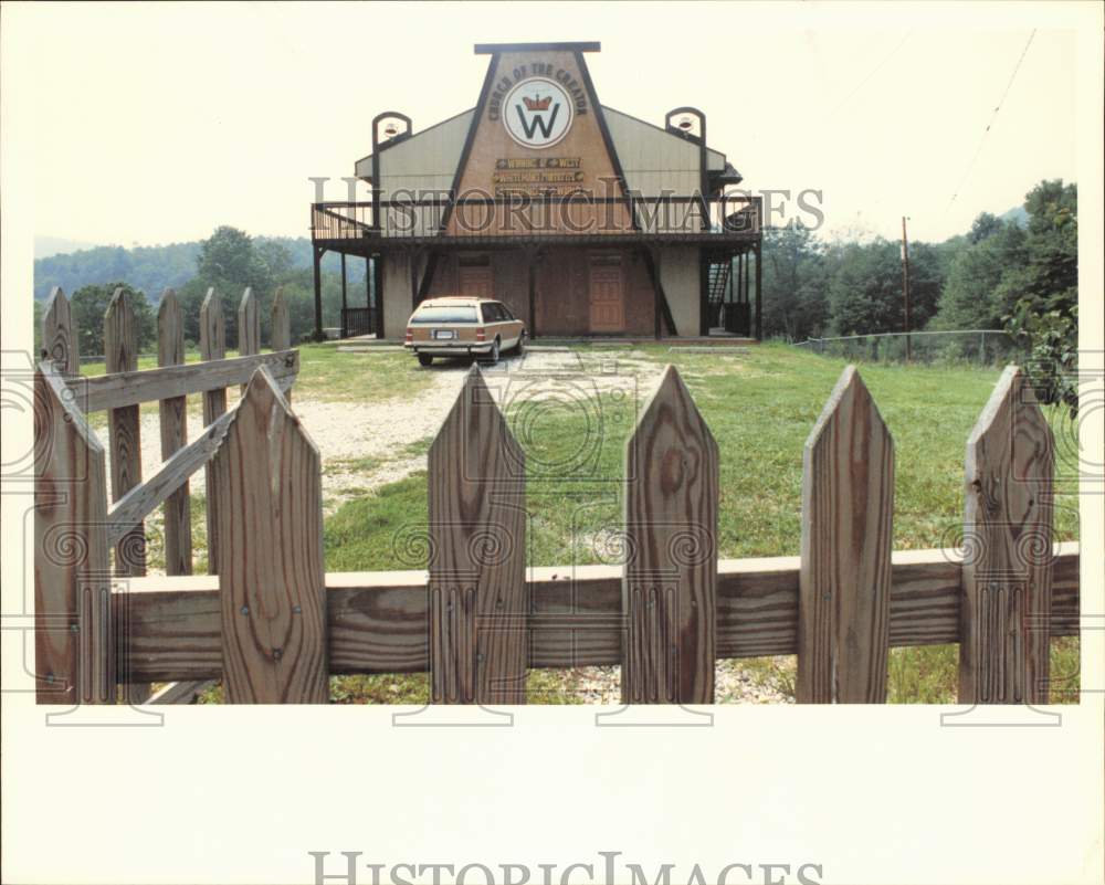 1991 Press Photo Overall view of Church of the Creator in Otto, North Carolina- Historic Images