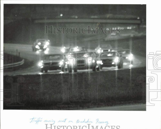 1980 Press Photo Traffic moving west on Brookshire Freeway - lrb22424- Historic Images