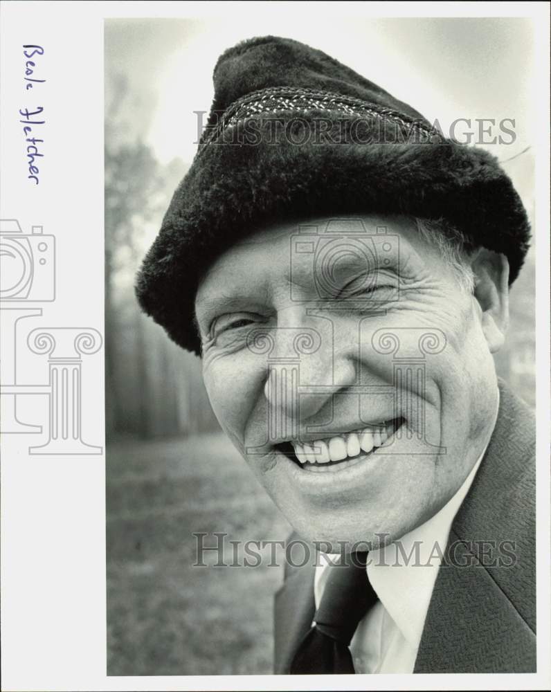 1982 Press Photo Beale Fletcher in jovial mood - lrb23033- Historic Images