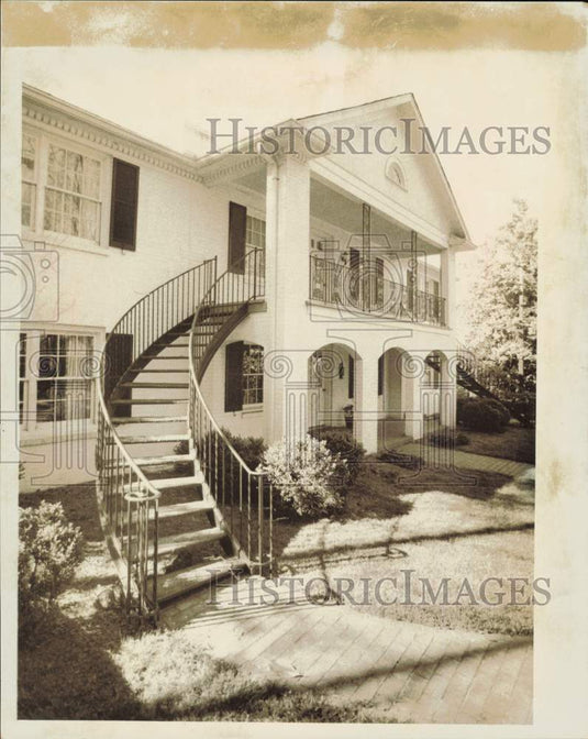 1973 Press Photo Home of Mr. and Mrs. Luther Hodges Jr., North Carolina- Historic Images