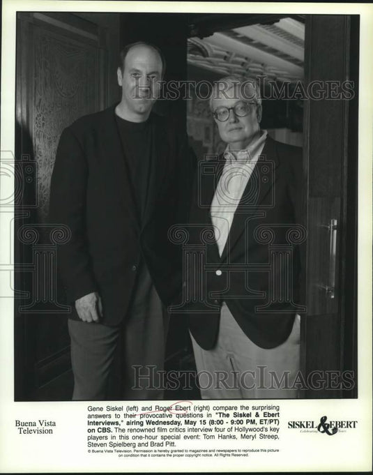 1996 Press Photo Gene Siskel & Roger Ebert in "The Siskel & Ebert Interviews"- Historic Images