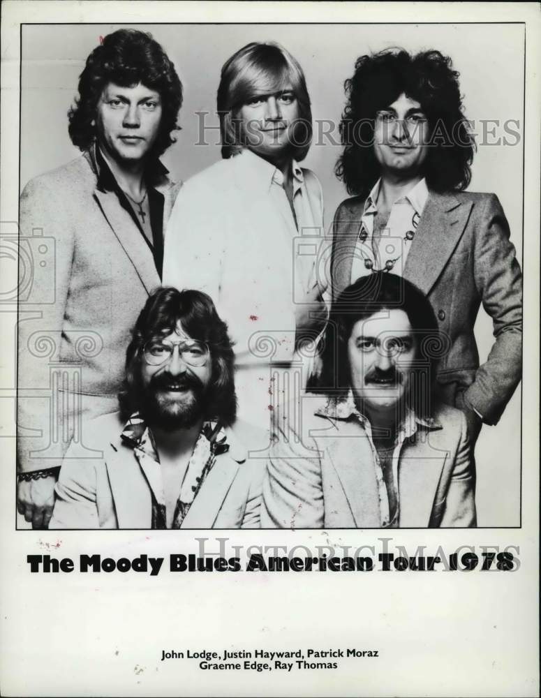 1978 Press Photo The Moody Blues, English Rock Band - lrp06693- Historic Images