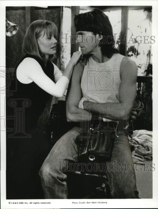 1992 Press Photo The stars of the movie "Through the Eyes of a Stranger"- Historic Images