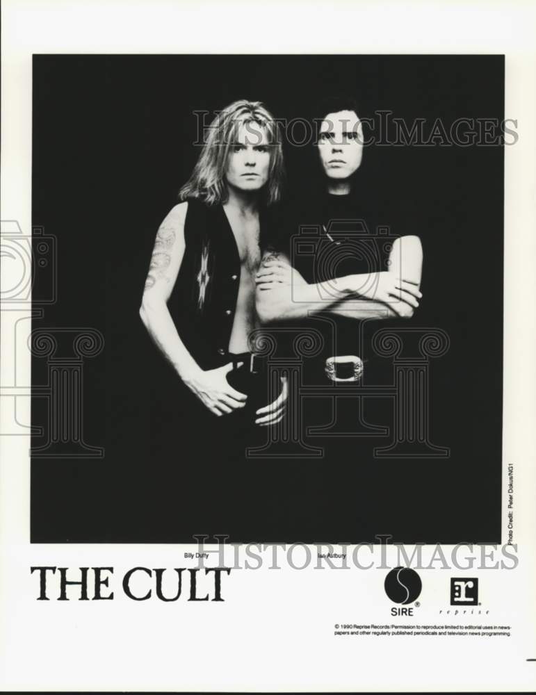 1990 Press Photo The Cult-Billy Duffy and Ian Astbury - lrp20401- Historic Images