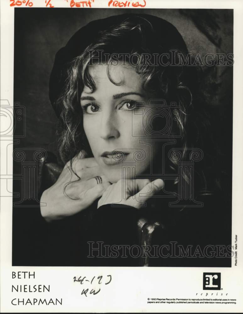 1993 Press Photo Beth Nielsen Chapman, singer - lrp20552- Historic Images