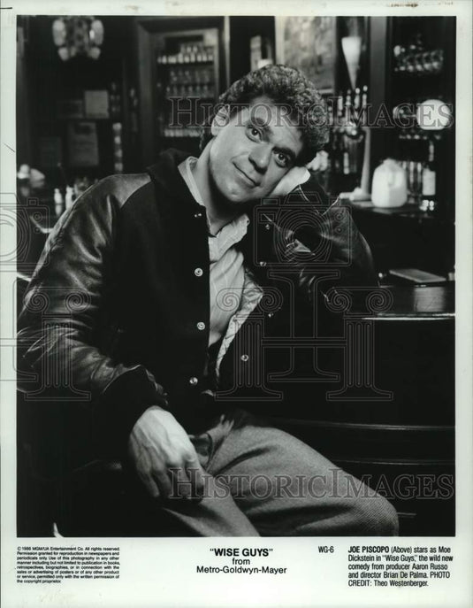 1986 Press Photo Comedian Joe Piscopo Starring In "Wise Guys" - lrp24232- Historic Images
