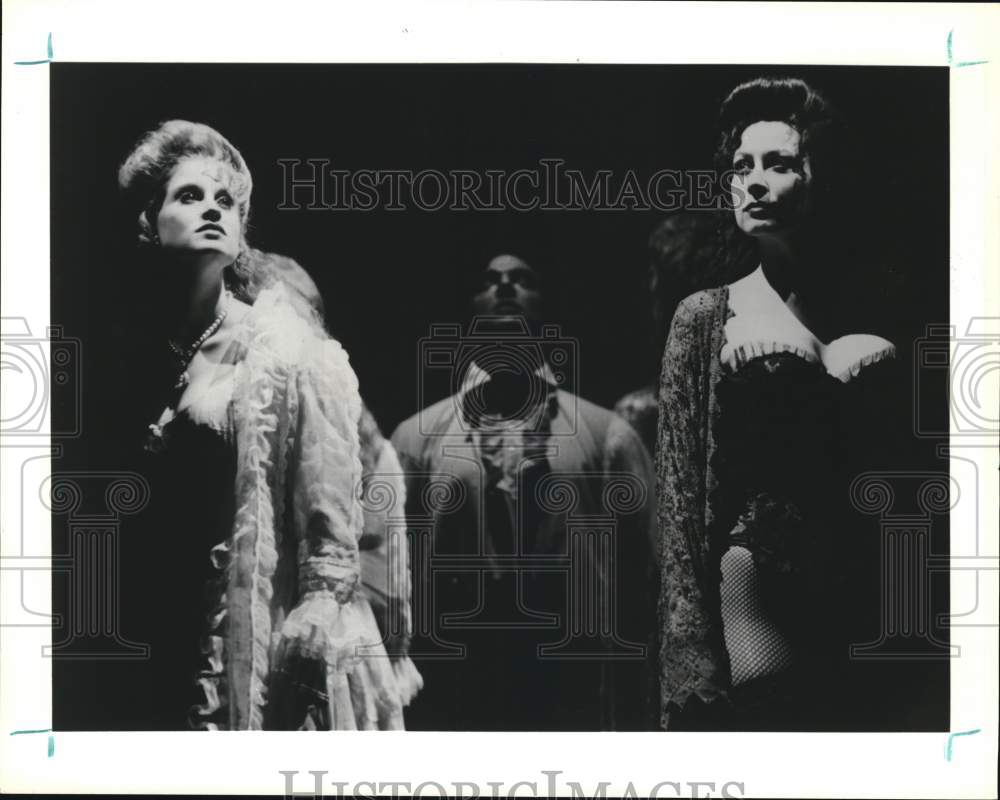 1995 Press Photo Christiane Noll, Robert Cuccioli &amp; Linda Eder in Jekyll &amp; Hyde.- Historic Images