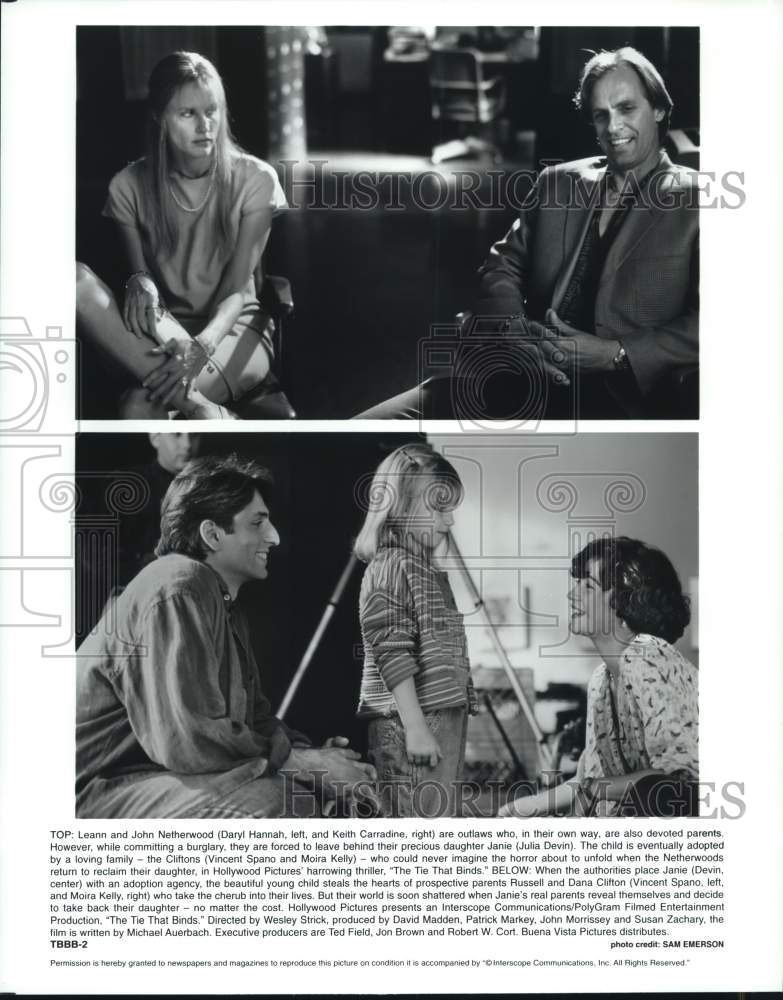 Press Photo The starring cast in scenes from "The Tie That Binds." - lrp31824- Historic Images