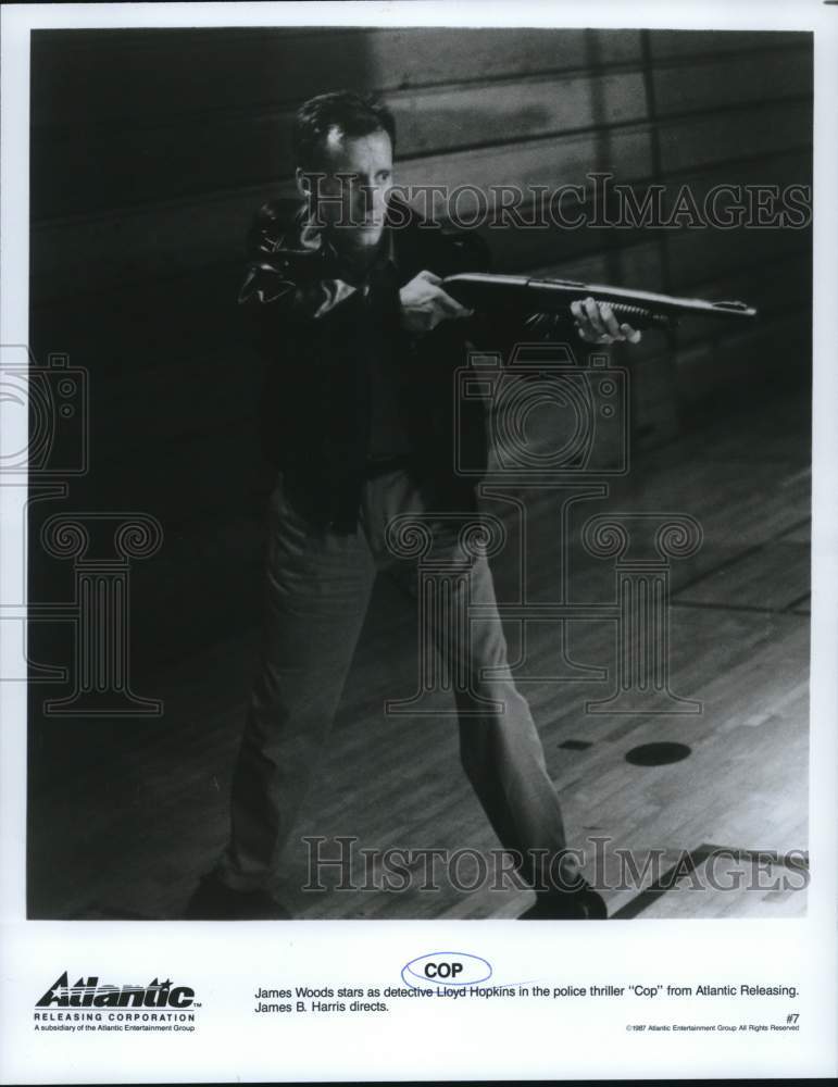 1987 Press Photo James Woods as detective Lloyd Hopkins in &quot;Cop&quot; - lrp33966- Historic Images