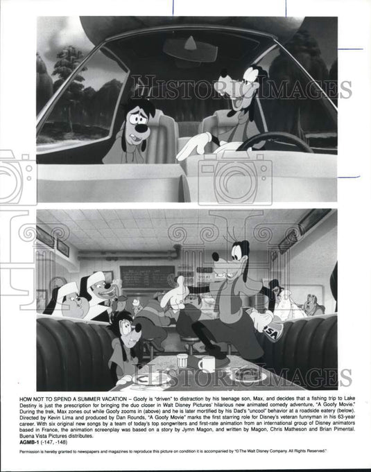 Press Photo Disney's animated film "A Goofy Movie" - lrp34014- Historic Images