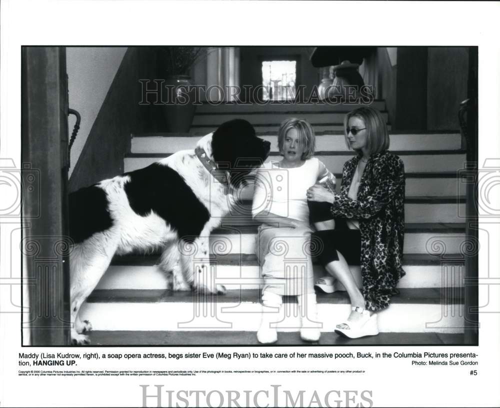 2000 Press Photo Actresses, Lisa Kudrow and Meg Ryan star in &quot;Hanging Up&quot;- Historic Images