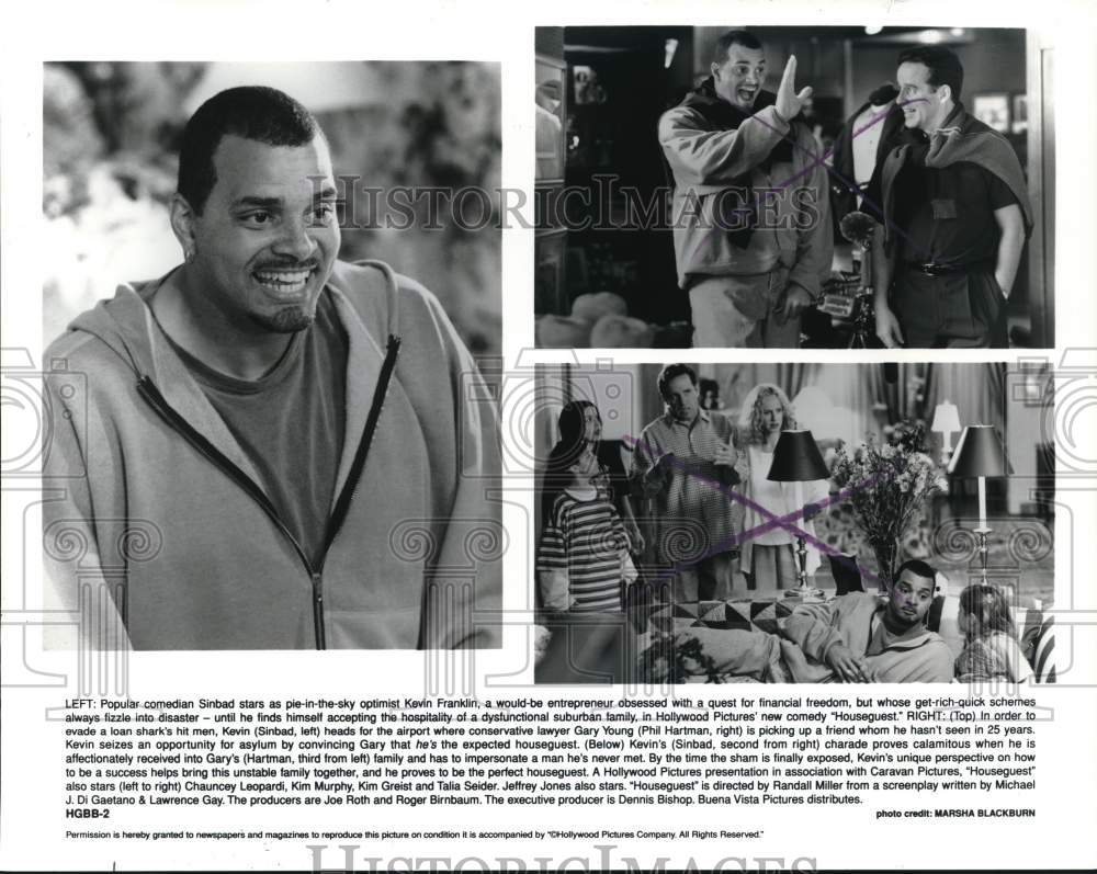 Press Photo Comedian Sinbad and others star in the film &quot;Houseguest&quot; - lrp38032- Historic Images