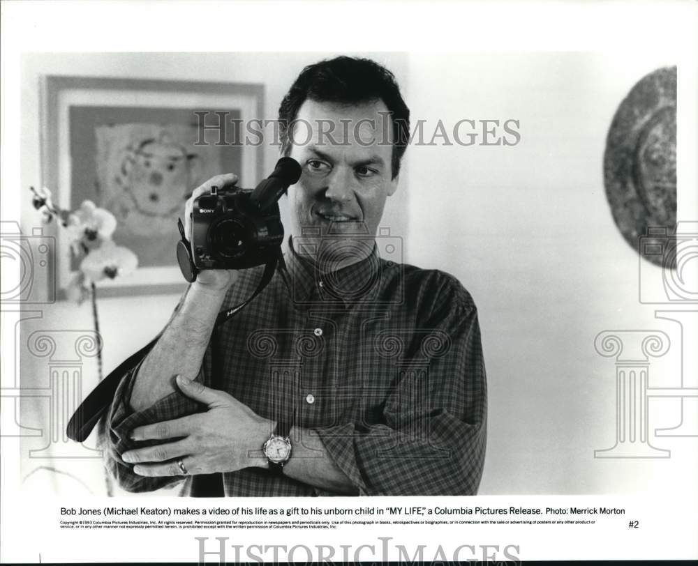 1993 Press Photo Michael Keaton in a scene from &quot;My Life.&quot; - lrp40214- Historic Images