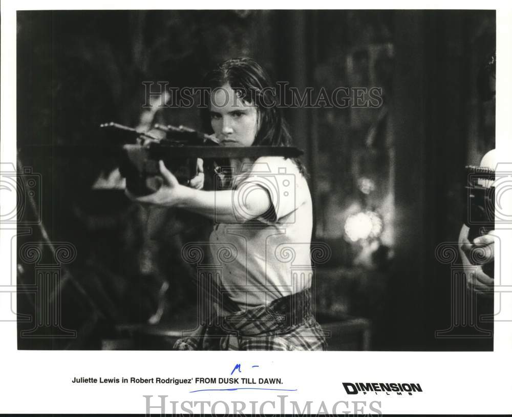 Press Photo Juliette Lewis stars in Robert Rodriguez&#39; &quot;From Dusk Till Dawn&quot;- Historic Images