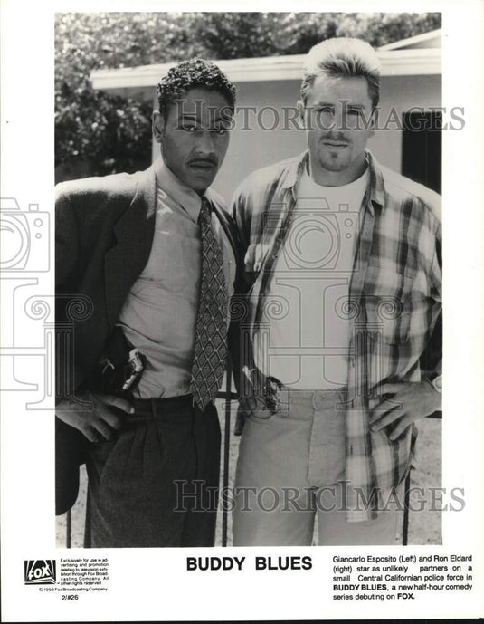 1993 Press Photo Giancarlo Esposito and Rob Eldard star in "Buddy Blues"- Historic Images