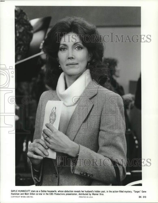 1985 Press Photo Gayle Hunnicutt starring in "Target" - lrp44539- Historic Images
