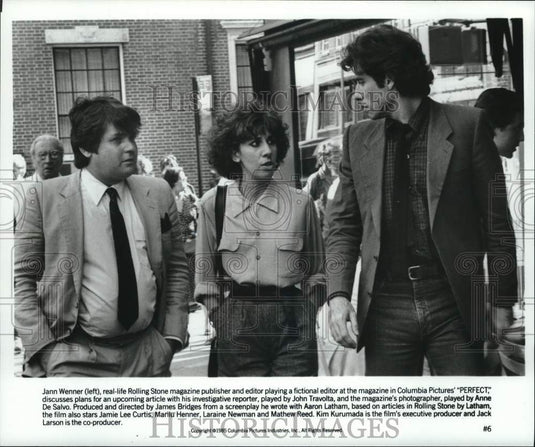 1985 Press Photo John Travolta and others star in the film "Perfect" - lrp46018- Historic Images
