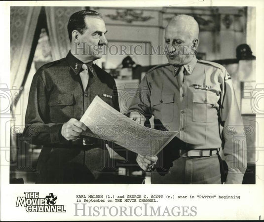 1981 Press Photo Karl Malden and George C. Scott star in the film 