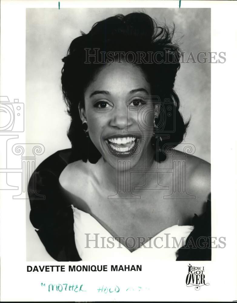 Press Photo Davette Monique Mahan stars in the musical &quot;How I Got Over&quot;- Historic Images