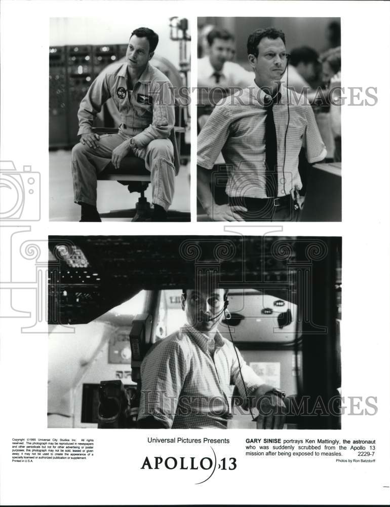 1995 Press Photo Actor Gary Sinise stars in scenes from &quot;Apollo 13&quot; - lrp49882- Historic Images