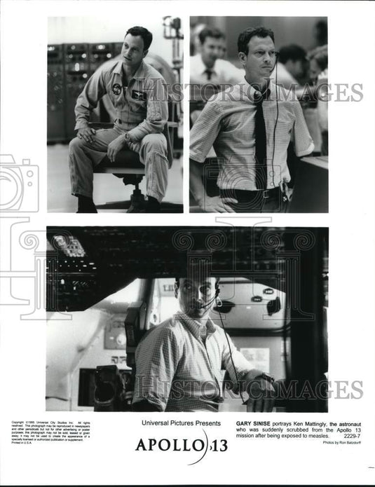 1995 Press Photo Actor Gary Sinise stars in scenes from "Apollo 13" - lrp49882- Historic Images
