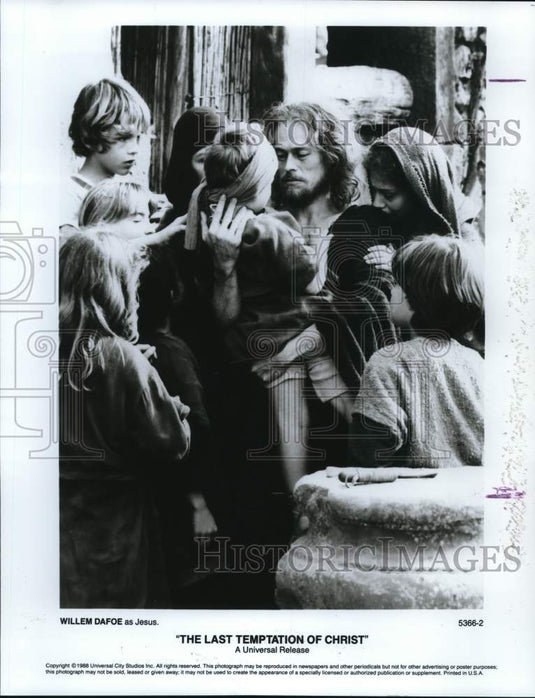1988 Press Photo Willem Dafoe is Jesus in "The Last Temptation of Christ"- Historic Images