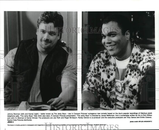 Press Photo Johnny Brennan and Kamal star in the comedy "The Jerky Boys"- Historic Images