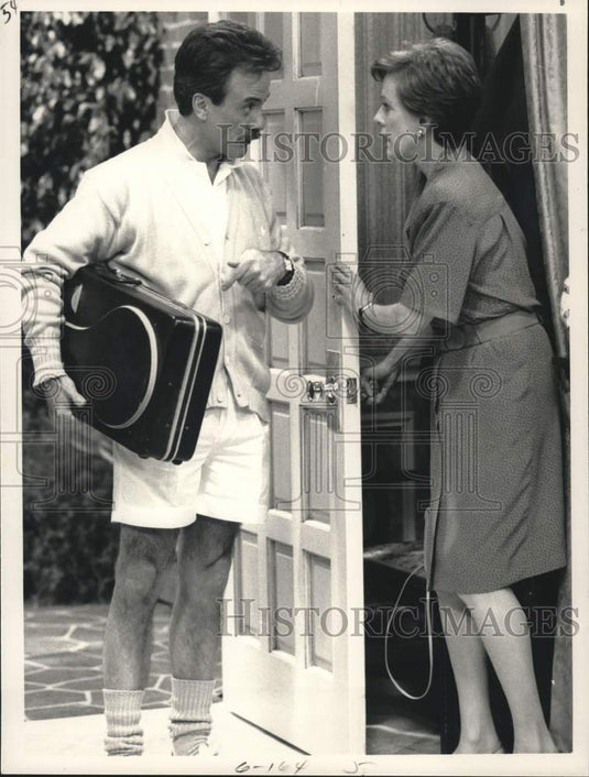 1990 Press Photo Carol Burnett and Terry Kiser star in "Carol & Company"- Historic Images