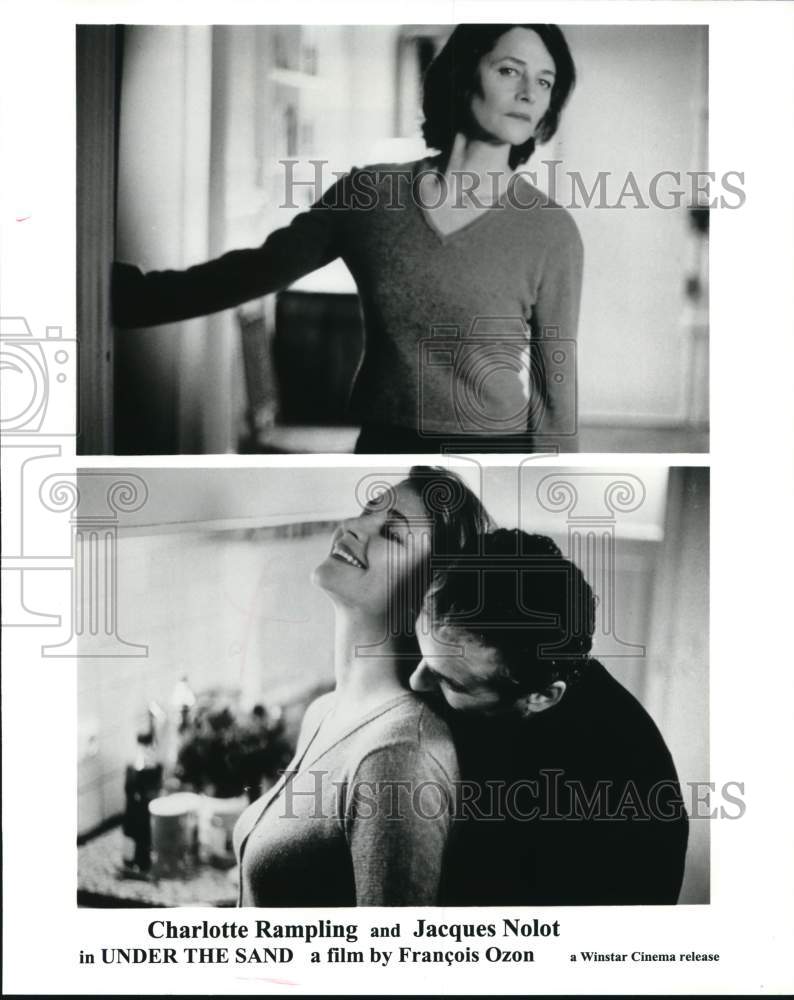 Press Photo Charlotte Rampling &amp; Jacques Nolot in &quot;Under The Sand&quot; - lrp56511- Historic Images