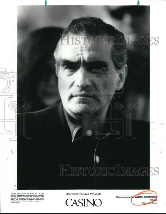 1995 Press Photo "Casino" Director/co-writer Martin Scorsese - lrp60347- Historic Images