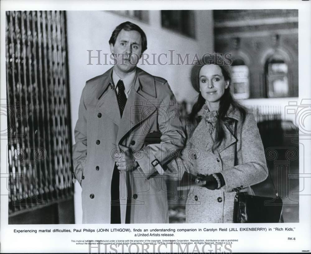 1979 Press Photo John Lithgow and Jill Eikenberry star in &quot;Rich Kids&quot;- Historic Images