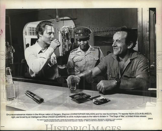 1980 Press Photo The cast in a scene from "The Dogs of War." - lrp63388- Historic Images
