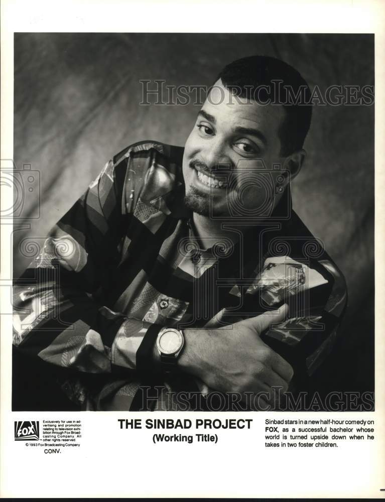 1993 Press Photo Sinbad, Star of &quot;The Sinbad Project&quot; on FOX - lrp66241- Historic Images