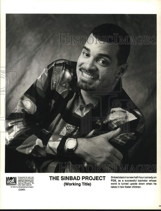1993 Press Photo Sinbad, Star of "The Sinbad Project" on FOX - lrp66241- Historic Images