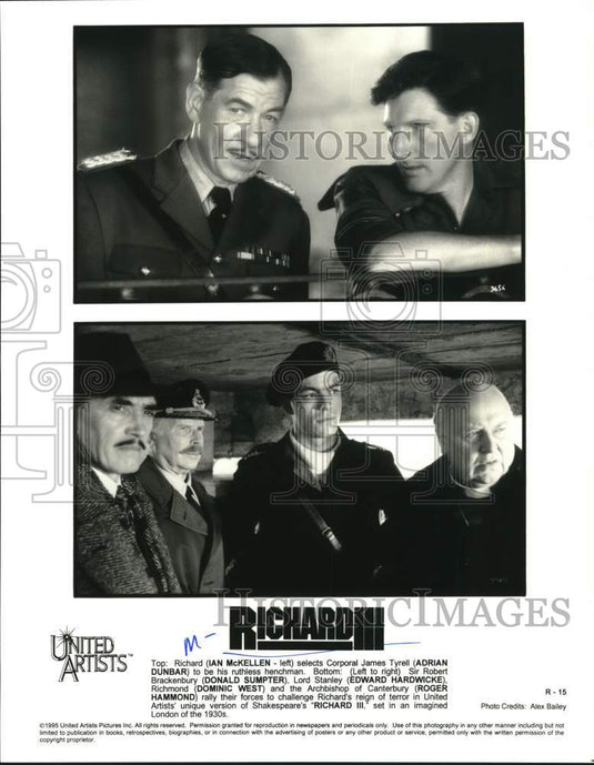 1995 Press Photo "Richard III" Movie Scenes - lrp66519- Historic Images