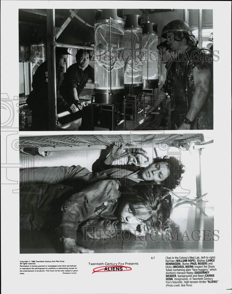 1986 Press Photo &quot;Aliens&quot; Movie Scenes - lrp70167- Historic Images