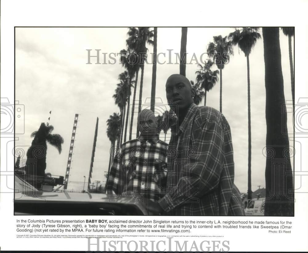 2001 Press Photo Tyrese Gibson &amp; Omar Gooding in &quot;Baby Boy&quot; Movie - lrp76400- Historic Images