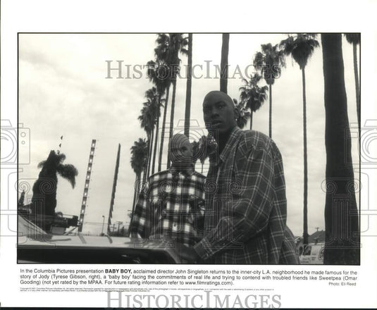 2001 Press Photo Tyrese Gibson & Omar Gooding in "Baby Boy" Movie - lrp76400- Historic Images