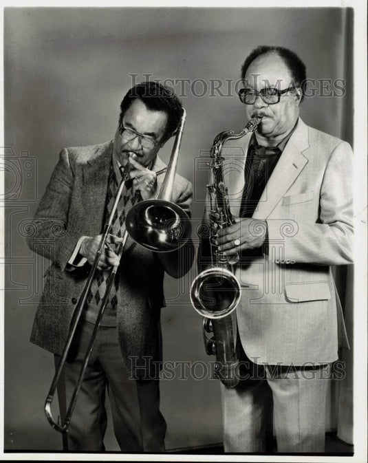1986 Press Photo Musicians Jimmy & Ernie Wilkins - lrp81338- Historic Images