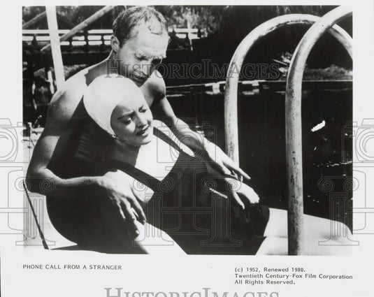 1952 Press Photo Actress Bette Davis & Co-Star in 