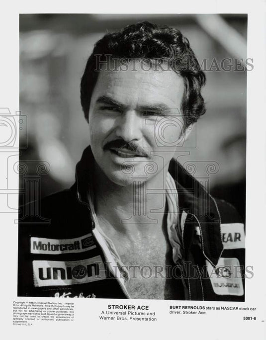 1983 Press Photo Burt Reynolds stars in 