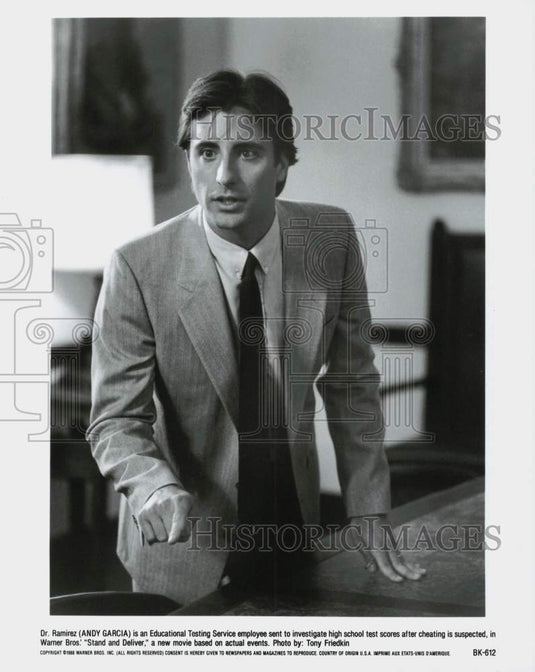 1988 Press Photo Andy Garcia in "Stand and Deliver" - lrp83959- Historic Images